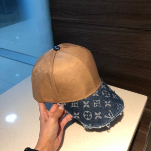 Luxury Womens Hats Louis Vuitton Monogram Baseball Cap Hat Beige A190PP90 AA148279