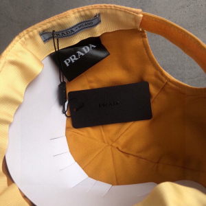 Luxury Womens Hats Prada Beige Nylon Baseball Cap Hat A190PP95 AA148276