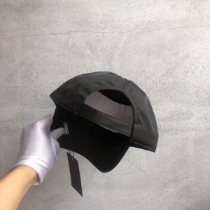 Luxury Womens Hats Prada Black Nylon Baseball Cap Hat A190PP95 AA148272