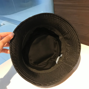 Luxury Womens Hats Prada Black Nylon Bucket Hat A190PP100 AA148235