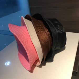 Luxury Womens Hats Prada Brown Nylon Bucket Hat A190PP100 AA148238