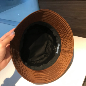 Luxury Womens Hats Prada Brown Nylon Bucket Hat A190PP100 AA148238