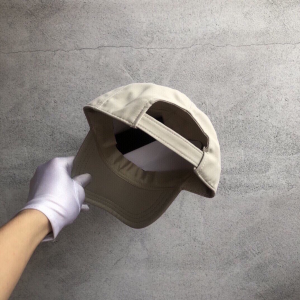 Luxury Womens Hats Prada Cream Nylon Baseball Cap Hat A190PP95 AA148273