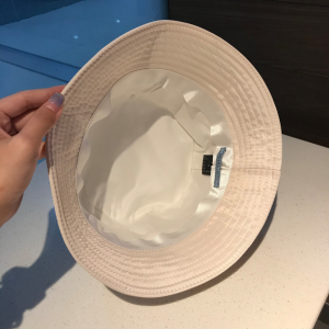 Luxury Womens Hats Prada White Nylon Bucket Hat A190PP100 AA148236