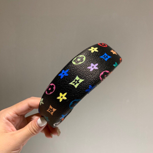 Luxury Womens Head Band Louis Vuitton Monogram Headband in Black A190PP85 AA148268