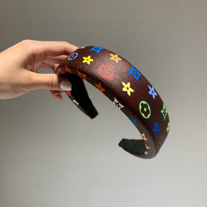 Luxury Womens Head Band Louis Vuitton Monogram Headband in Brown A190PP85 AA148269