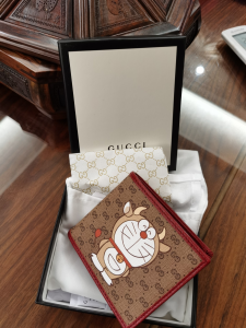 Luxury Mens Wallets Gucci x Doraemon Bi Fold Wallet 654498 11x9x1CM A09PP170 AA148331