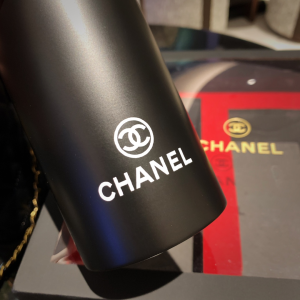 Luxury Womens Accessories Chanel Lambskin Quilted Water Bottle Black A62PP280 AA148359