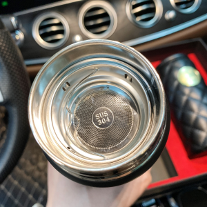 Luxury Womens Accessories Chanel Lambskin Quilted Water Bottle Black A62PP280 AA148359