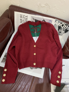 Chanel 2021 Red Knitwear Cardigans 