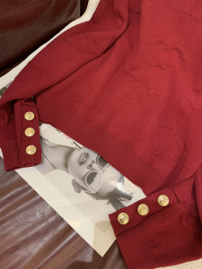 Luxury Womens Clothing Chanel 2021 Red Knitwear Cardigans SML A40PP480 AA148351