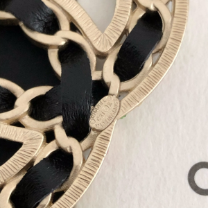 Luxury Womens Jewelry Chanel Large Crystals CC Logo Brooch A39PP135 AA148348