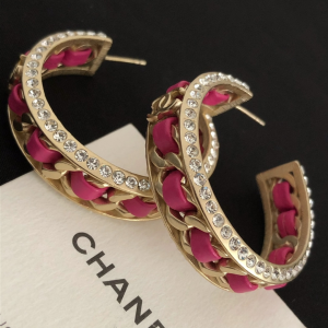 Chanel Resin Lambskin Earrings 