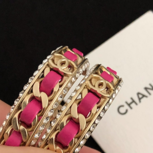 Luxury Womens Jewelry Chanel Resin Lambskin Earrings A39PP155 AA148345