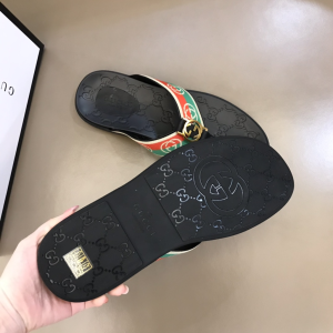Luxury Mens Shoes Gucci Interlocking G Thong Sandals Mens 38 To 45 A151PP300 AA148744