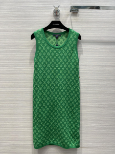 Louis Vuitton Monogram Vest Dress Green 