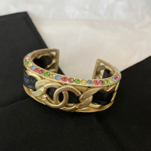 Luxury Womens Jewelry Chanel Gold CC Logo Chain Bracelet A152PP180 AA148865