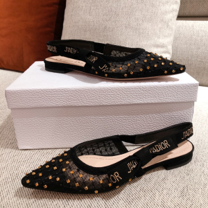 Dior Jadior Mesh Slingback Black 15MM 
