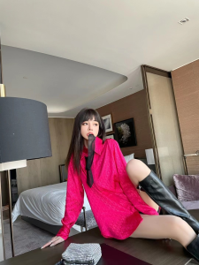 Luxury Womens Clothing Dior Oblique Bee Embroidery Shirt Red SML A198PP480 AA149000