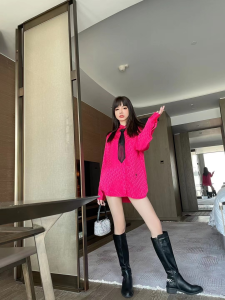 Luxury Womens Clothing Dior Oblique Bee Embroidery Shirt Red SML A198PP480 AA149000