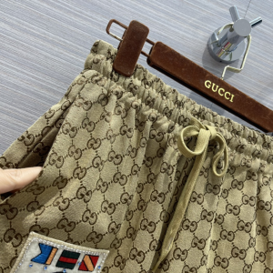 Luxury Womens Clothing Gucci GG Canvas Pants SML A198PP380 AA149001