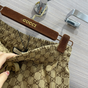Luxury Womens Clothing Gucci GG Canvas Pants SML A198PP380 AA149001