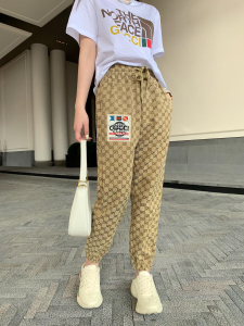 Luxury Womens Clothing Gucci GG Canvas Pants SML A198PP380 AA149001