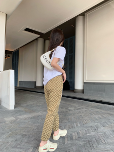 Luxury Womens Clothing Gucci GG Canvas Pants SML A198PP380 AA149001