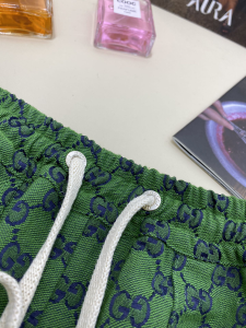 Luxury Womens Clothing Gucci GG Canvas Shorts Green SML A198PP380 AA149009