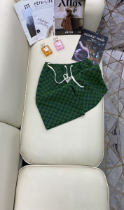 Luxury Womens Clothing Gucci GG Canvas Shorts Green SML A198PP380 AA149009