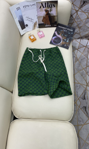 Luxury Womens Clothing Gucci GG Canvas Shorts Green SML A198PP380 AA149009