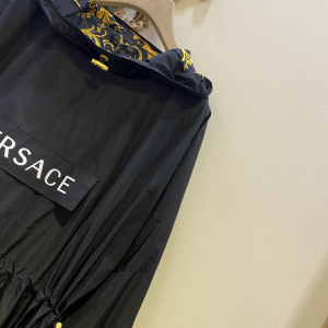 Luxury Womens Clothing Versace Logo Dress Black SML A198PP780 AA149006