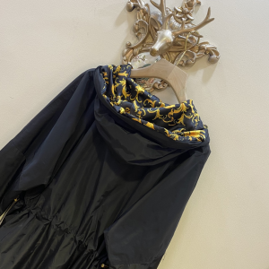 Luxury Womens Clothing Versace Logo Dress Black SML A198PP780 AA149006