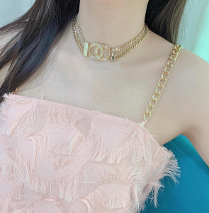 Luxury Womens Jewelry Chanel CC Logo Chain Necklaces A205PP200 AA149013