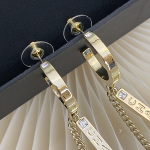 Luxury Womens Jewelry Chanel Crystals CC Logo Pendant Earrings A205PP180 AA149011