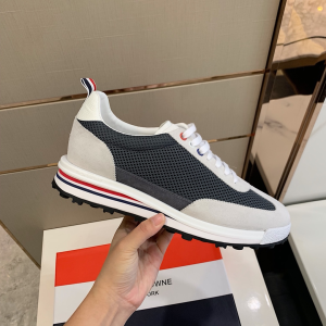 Luxury Mens Shoes Thom Browne Tech Runner Sneaker In Black 38 To 45 A136PP470 AA149316