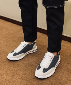 Luxury Mens Shoes Thom Browne Tech Runner Sneaker In Black 38 To 45 A136PP470 AA149316