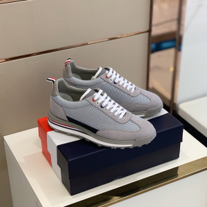 Thom Browne Tech Runner Sneakers In Grey 