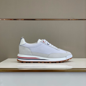 Luxury Mens Shoes Thom Browne Tech Runner Sneaker In White 38 To 45 A136PP470 AA149318