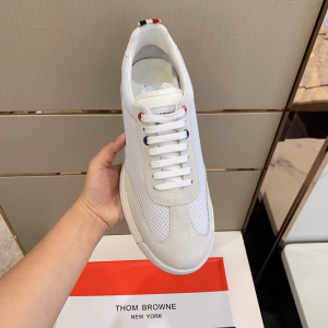 Luxury Mens Shoes Thom Browne Tech Runner Sneaker In White 38 To 45 A136PP470 AA149318