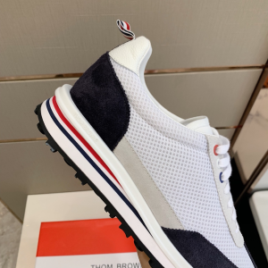 Luxury Mens Shoes Thom Browne Tech Runner Sneaker In White 38 To 45 A136PP470 AA149320