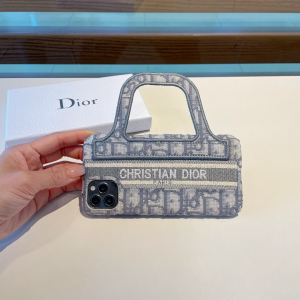 Dior Mini Book Tote iphone Case Grey 