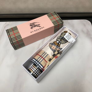 Luxury Womens Umbrella Burberry Horse Check Umbrella in White A144PP100 AA149462