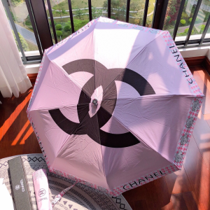 Chanel Large CC Logo Umbrella Pink 
