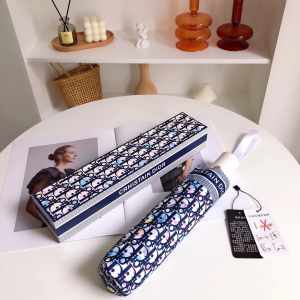 Luxury Womens Umbrella Dior Oblique Umbrella in Blue A144PP100 AA149446