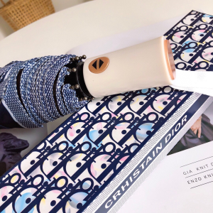 Luxury Womens Umbrella Dior Oblique Umbrella in Blue A144PP100 AA149446