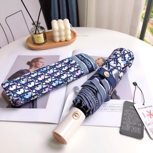 Luxury Womens Umbrella Dior Oblique Umbrella in Blue A144PP100 AA149446