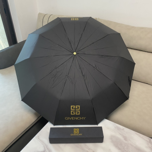 Givenchy Logo Printed Umbrella Black 