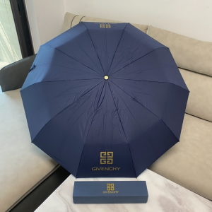 Givenchy Logo Printed Umbrella Blue 