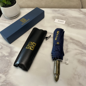 Luxury Womens Umbrella Givenchy Logo Printed Umbrella in Blue A144PP100 AA149452